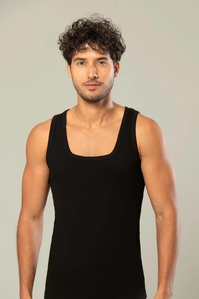 ERDEM İÇ GİYİM Erdem Siyah Kaşkorse Atlet 1128 ürün görseli