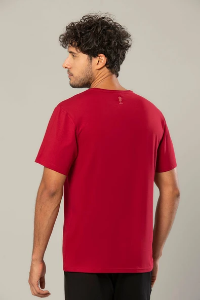 Weweus Bordo Logolu Erkek Modal Basic Tişört 239 - Resim 2