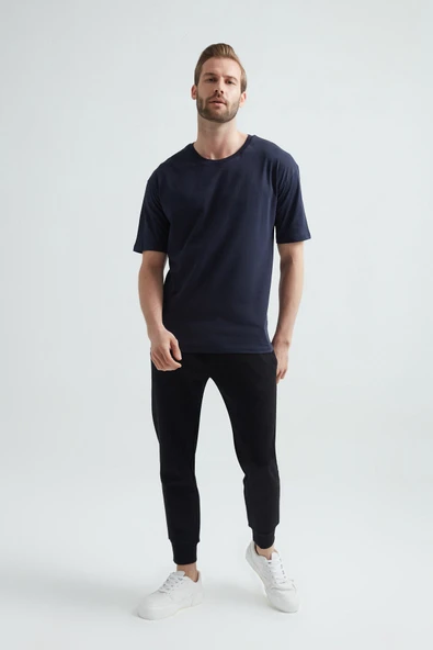 ERDEM İÇ GİYİM Weweus Lacivert Oversize Erkek Tişört 1023 - 3
