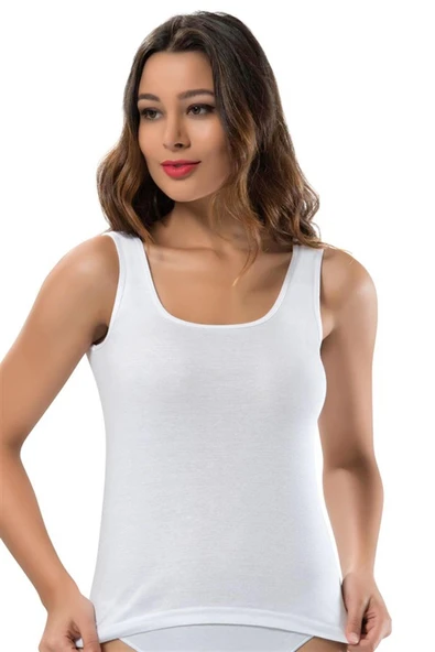 ERDEM İÇ GİYİM Erdem Beyaz Ribana Atlet 2105 - Resim 5