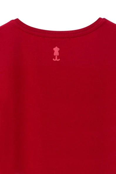 Weweus Kırmızı Logolu Erkek Modal Basic Tişört 239 - Resim 6