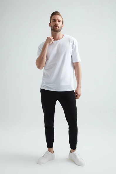 ERDEM İÇ GİYİM Weweus Beyaz Oversize Erkek Tişört 1023 - Resim 3