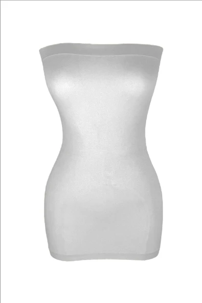 ERDEM İÇ GİYİM Erdem Beyaz Seamless Straples Atlet 604 - Resim 2