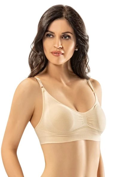 ERDEM İÇ GİYİM Erdem Siyah Seamless Askılı Pedli Bustiyer 611 - 2