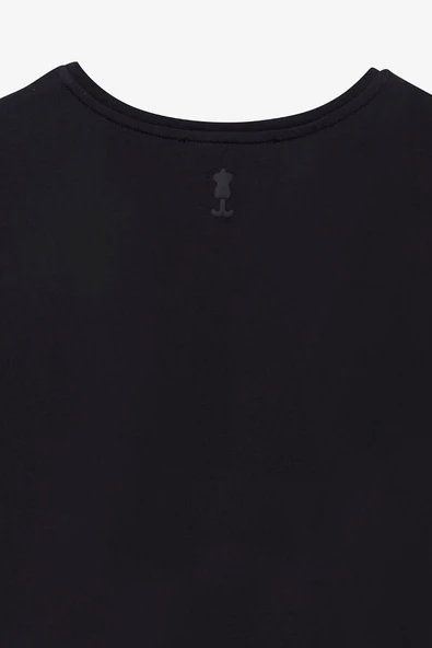 Weweus Siyah Logolu Erkek Modal Basic Tişört 239 - Resim 6