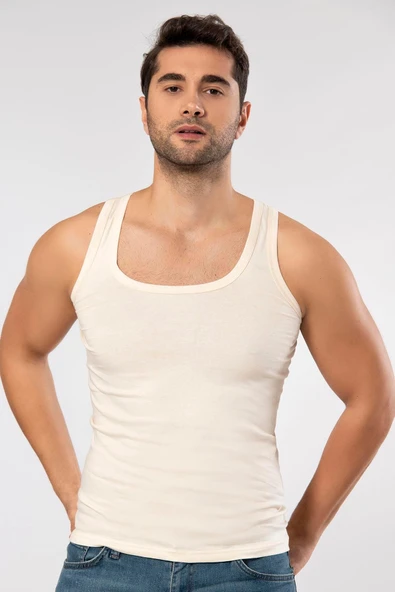 ERDEM İÇ GİYİM Erdem Ten Görünmez Penye Atlet 1100 - Resim 2