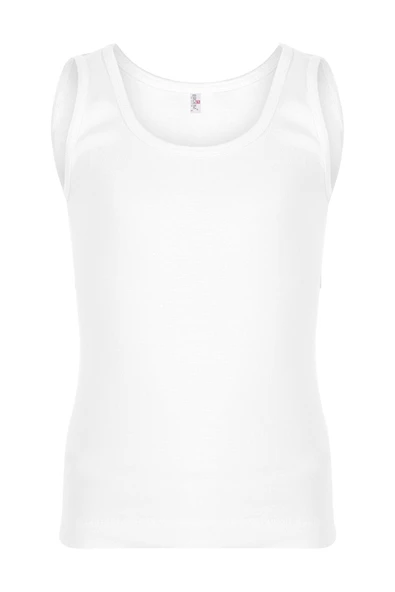 ERDEM İÇ GİYİM Erdem Beyaz Ribana Erkek Çocuk Atlet 3050 ürün görseli