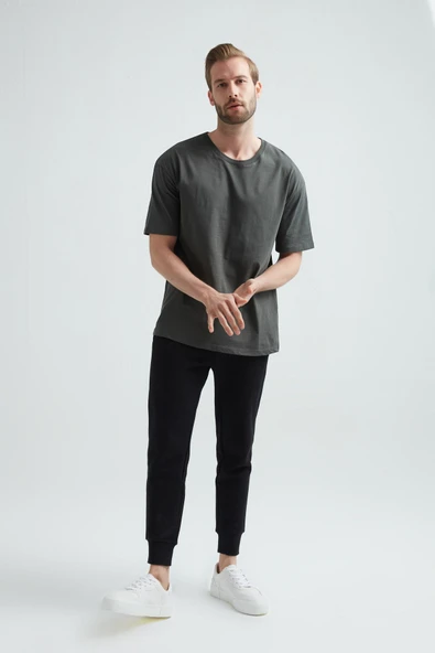 ERDEM İÇ GİYİM Weweus Haki Oversize Erkek Tişört 1023 - 2