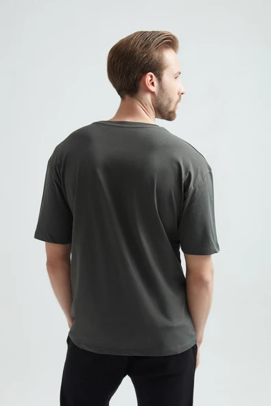 ERDEM İÇ GİYİM Weweus Haki Oversize Erkek Tişört 1023 - 3