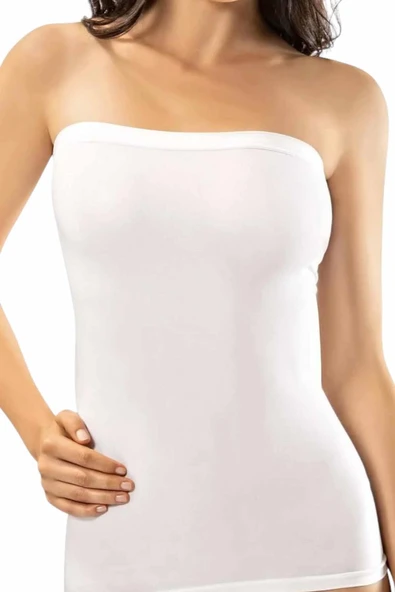 ERDEM İÇ GİYİM Erdem Beyaz Seamless Straples Atlet 604 ürün görseli