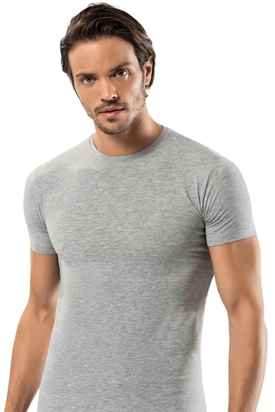 ERDEM İÇ GİYİM Erdem Gri Slim Fit Tişört 1122 - 1
