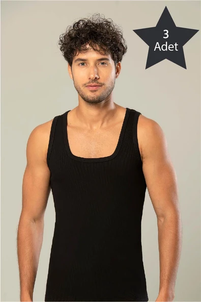 ERDEM İÇ GİYİM 3'lü Paket Erdem Erkek Kaşkorse Fitilli Atlet ürün görseli