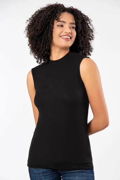 ERDEM İÇ GİYİM Weweus Siyah Sıfır Kol Boğazlı Body 2112 - Resim 5