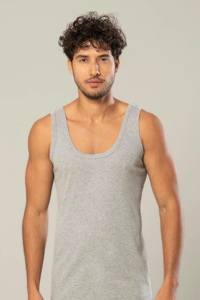 ERDEM İÇ GİYİM Erdem 3'lü Erkek Ribana Atlet 1110SBG - Resim 6