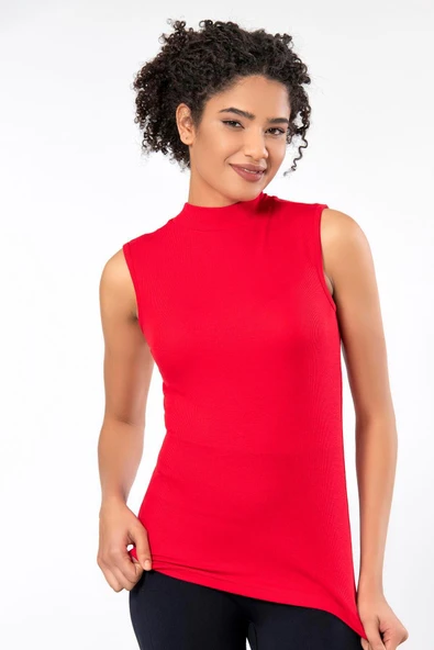 ERDEM İÇ GİYİM Weweus Kırmızı Sıfır Kol Boğazlı Body 2112 - Resim 4