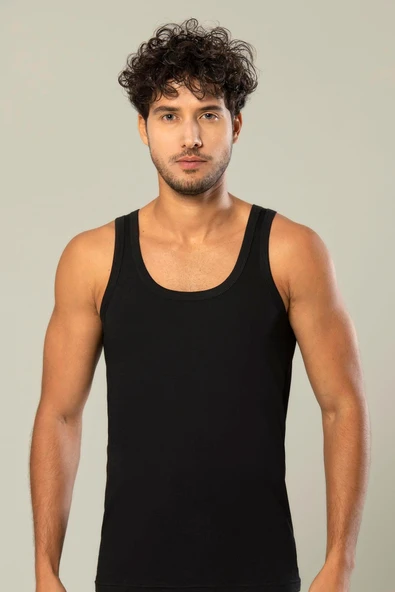 ERDEM İÇ GİYİM Erdem 3'lü Erkek Ribana Atlet 1110SBG - Resim 3