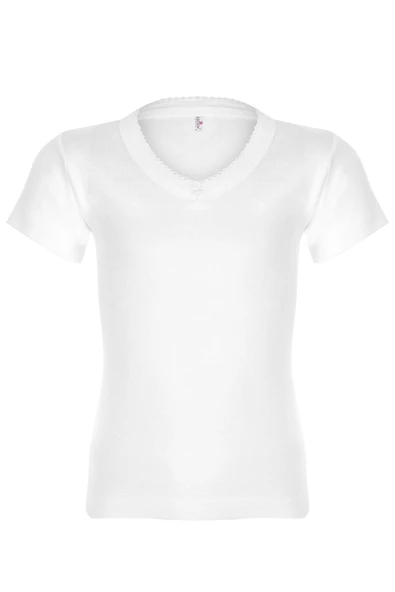 ERDEM İÇ GİYİM Erdem Beyaz Ribana Kollu Kız Çocuğu Atlet 4000 ürün görseli