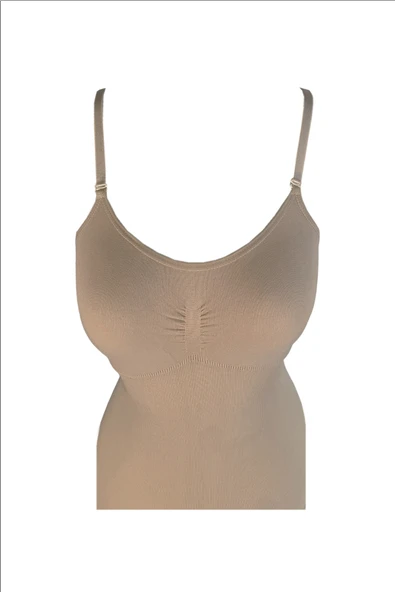 ERDEM İÇ GİYİM Erdem Ten Seamless Ince Askılı Kancalı Body 617 - 2