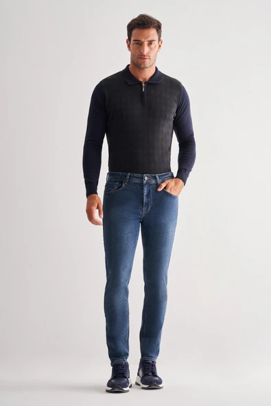 Mavi Gabardin 5 Cep Düz Paça Casual Slim Fit Denim Pantolon 1023255152 - 2