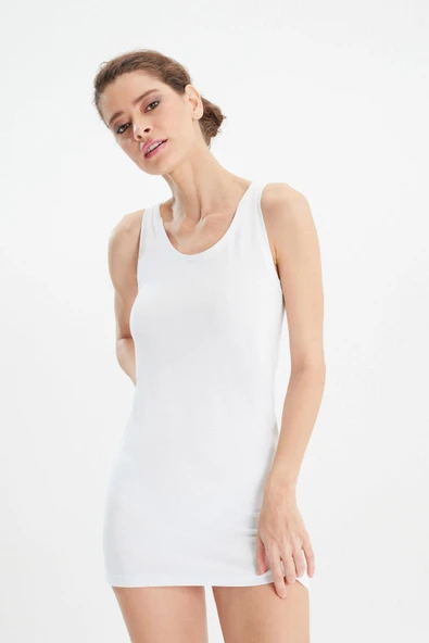 ERDEM İÇ GİYİM Erdem Beyaz Kadın Uzun Atlet 2184 ürün görseli