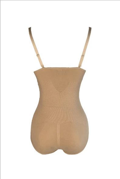 ERDEM İÇ GİYİM Erdem Ten Seamless Ince Askılı Kancalı Body 617 - 3