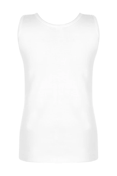 ERDEM İÇ GİYİM Erdem Beyaz Ribana Erkek Çocuk Atlet 3050 - Resim 2