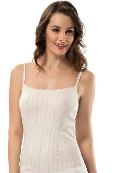 ERDEM İÇ GİYİM Erdem Ekru Transferli Ribana Atlet 2205 ürün görseli