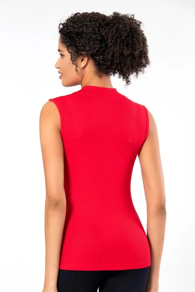 ERDEM İÇ GİYİM Weweus Kırmızı Sıfır Kol Boğazlı Body 2112 - Resim 2