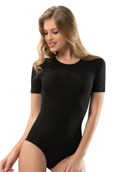 ERDEM İÇ GİYİM Erdem Siyah Yarım Kol Body 2409 ürün görseli