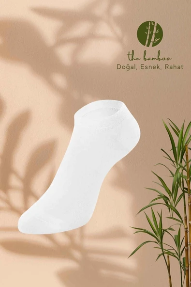 ERDEM İÇ GİYİM Weweus Beyaz Doğal Bambu Lüks Süper Ince Erkek Sneaker Çorap 267 ürün görseli