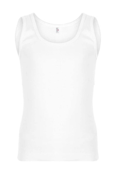 Erdem Erkek Çocuk Beyaz 6'Lı Paket %100 Pamuk Atlet ürün görseli