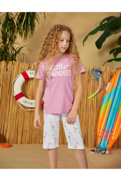 Weweus Lila Kız Çocuk Pijama Takımı 822 - Resim 2