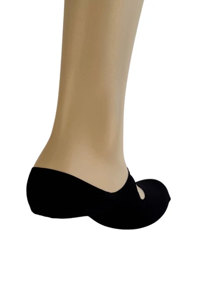 Weweus Kadın Siyah Yoga Babet Çorap 172 - Resim 4