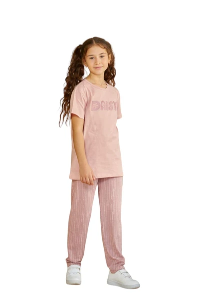 Weweus Pudra Kız Çocuk Pijama Takımı 802 - 1