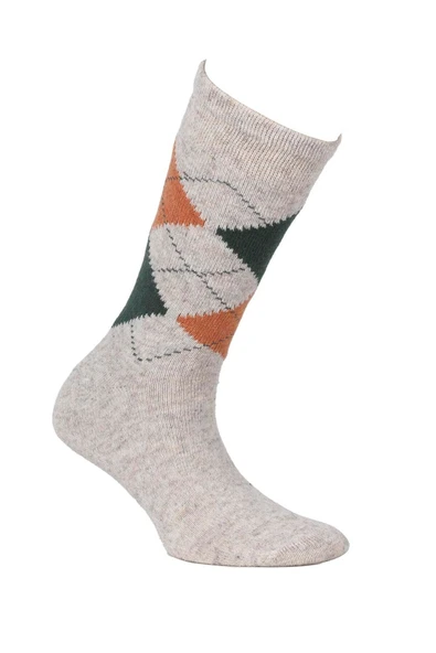 ERDEM İÇ GİYİM Weweus Kadın Bej Yeşil Uzun Yün Çorap 205by ürün görseli