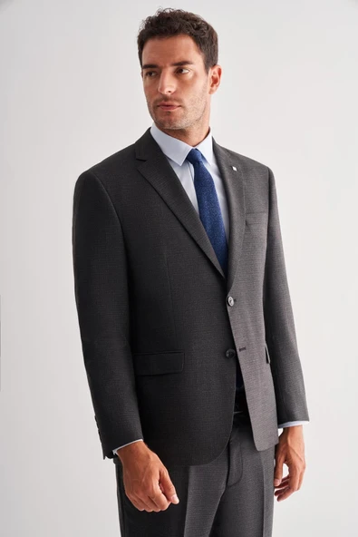 Siyah 4 Drop Comfort Fit Classic Takım Elbise 1001255121 ürün görseli