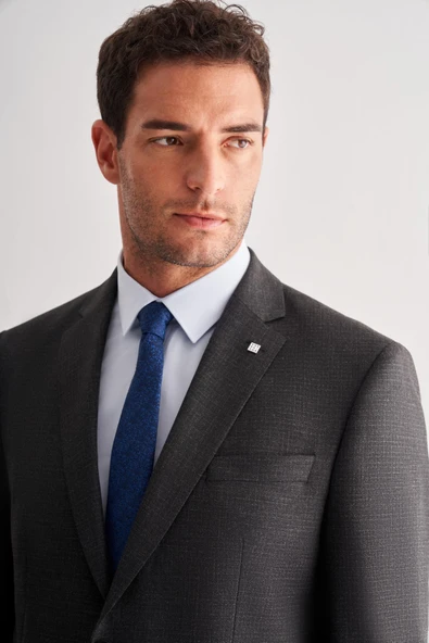 Siyah 4 Drop Comfort Fit Classic Takım Elbise 1001255121 - Resim 4