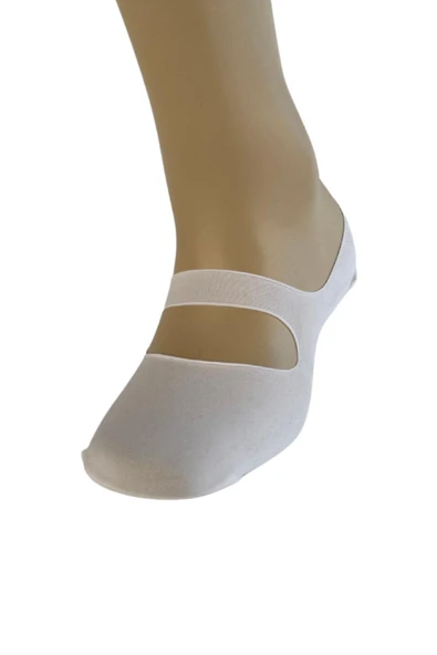 Weweus Kadın Beyaz Yoga Babet Çorap 172 - Resim 2