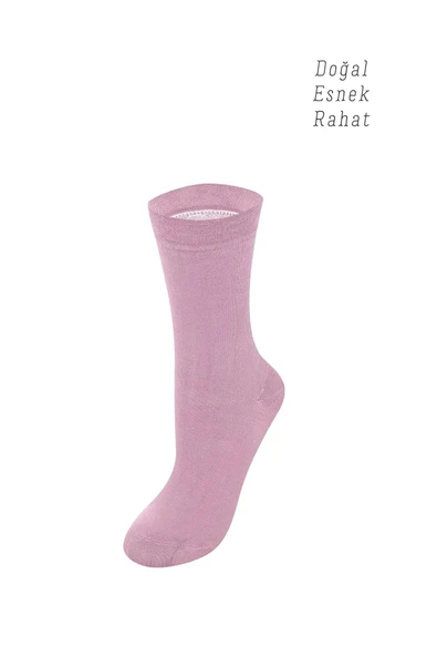 ERDEM İÇ GİYİM Weweus Kadın Mor Doğal Bambu Kışlık Çorap 942 - Resim 3