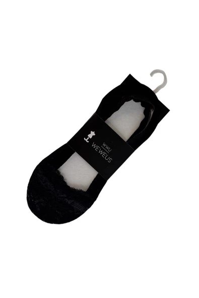 Weweus Kadın Siyah Dantelli Babet Çorap 174 ürün görseli