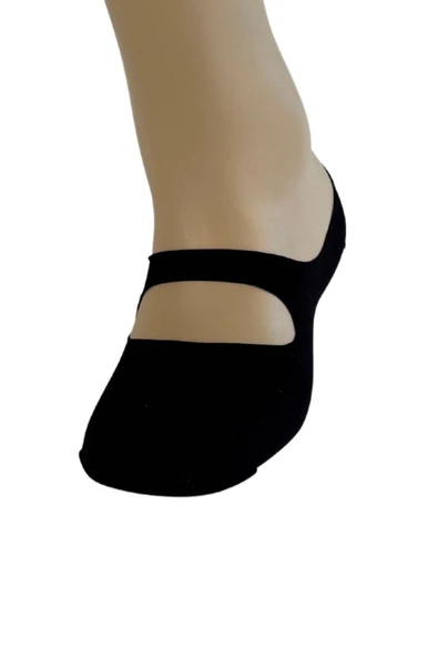 Weweus Kadın Siyah Yoga Babet Çorap 172 - Resim 2
