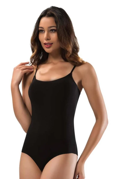 ERDEM İÇ GİYİM Erdem Siyah İp Askılı Kancalı Body 2403 ürün görseli
