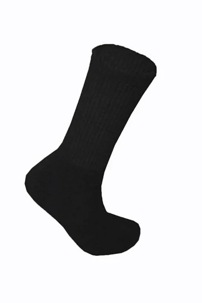 Weweus Gri Pamuklu Uzun Erkek Spor Tenis Çorap 170GG - Resim 5