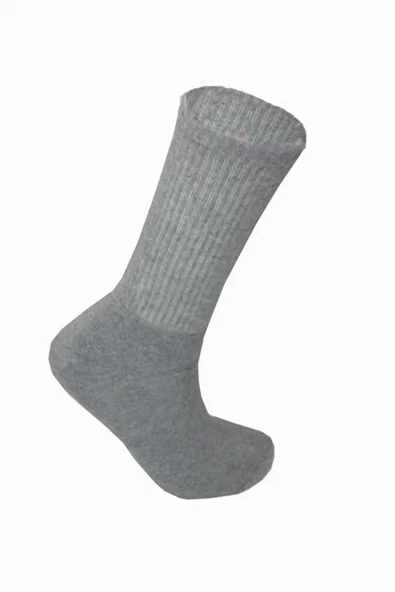 Weweus Gri Pamuklu Uzun Erkek Spor Tenis Çorap 170GG ürün görseli