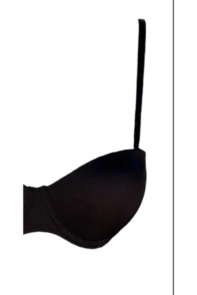 ERDEM İÇ GİYİM Weweus Siyah B Cup Dolgusuz Parlak Sütyen 2540 - Resim 6