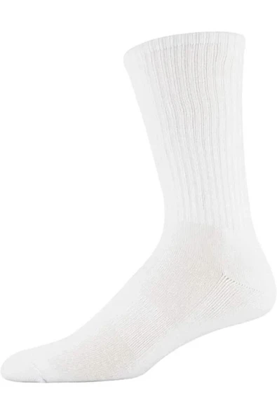 Weweus Gri Pamuklu Uzun Erkek Spor Tenis Çorap 170GG - Resim 4