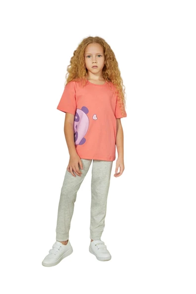 Weweus Pembe Kız Çocuk Pijama Takımı 828 - 1