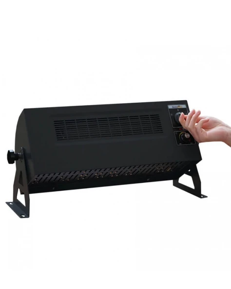 Heatbox HB3602000F 360 2000W Monofaze Elektrikli Fanlı Isıtıcı Füme - 5