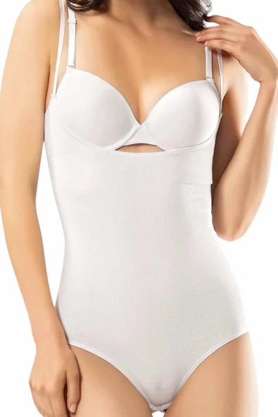 ERDEM İÇ GİYİM Erdem Siyah Seamless Göğüssüz Çıtçıtlı Body 618 ürün görseli