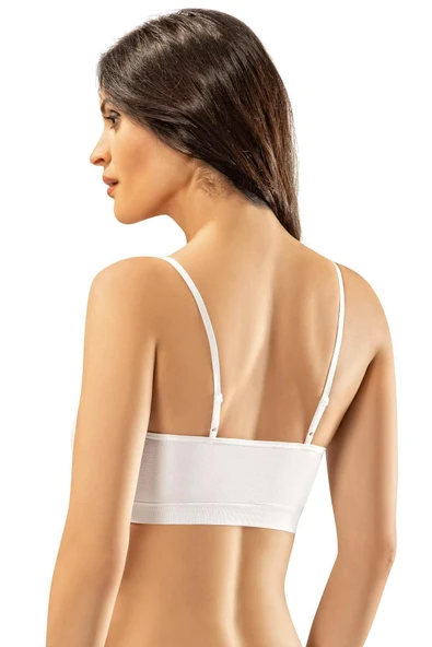 ERDEM İÇ GİYİM Erdem Beyaz Seamless Dekolteli Bustiyer 610 - 5